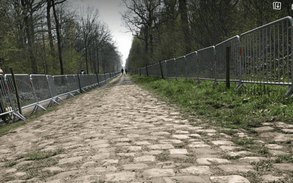 Different races have different race power profiles. Here are the famous cobbles of the Arenberg Forest, Paris-Roubaix. 